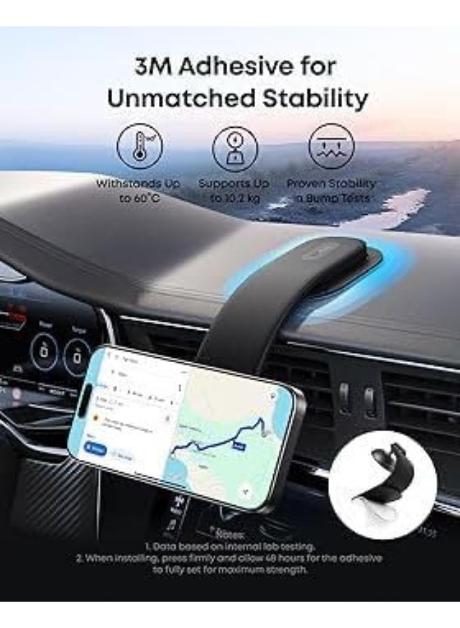 أنكر Anker Nano Wireless Car Charger, 360° Adjustable Magnetic Charger, Removable Pad, 15W Qi2 Fast Charging, Heavy Duty Metal Holder, for iPhone 16/15/14/13/12 Series (Without Power Supply Charger) - Image 2
